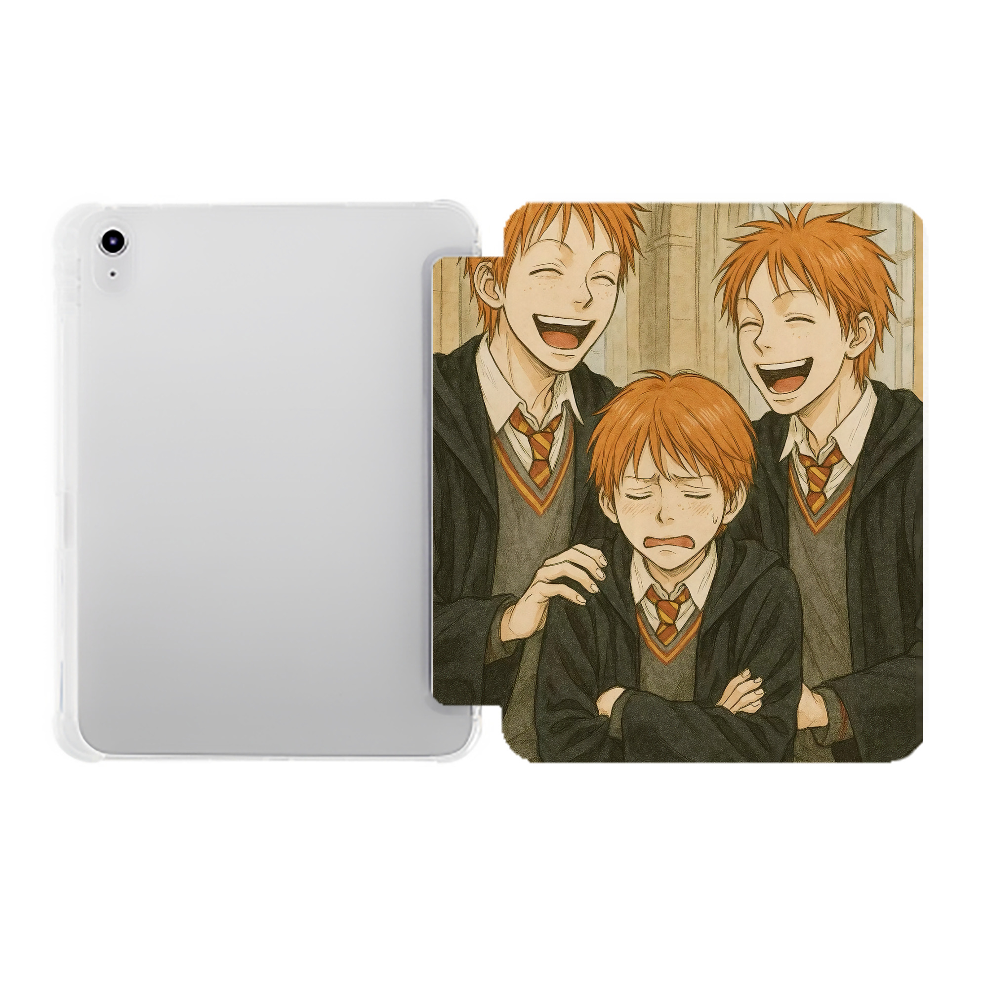 （画像用） Harry Potter ハリー・ポッターシリーズ IPad ケース ペン収納付き 三つ折りスタンド PUレザー×シリコン 対応機種9.5/10.5/10.9インチ